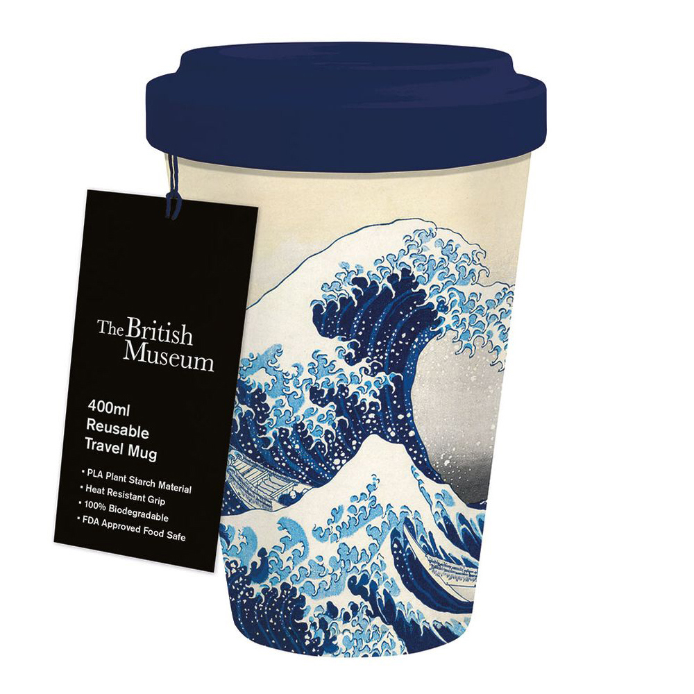 The British Museum Hokusai The Great Wave Reusable Travel Mug 400ml